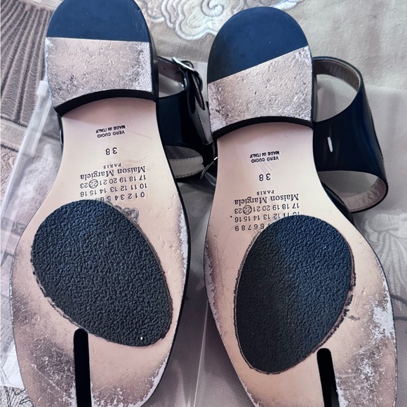 Maison Martin Margiela Black Leather Tabi Loafers, Size 38 - Picture 6 of 6